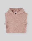 Dusty Pink Hooded Knit Vest