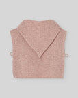 Dusty Pink Hooded Knit Vest