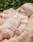 Pale Pink Knitted Rompers