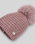 Baby Knitted Hat with fur pompom