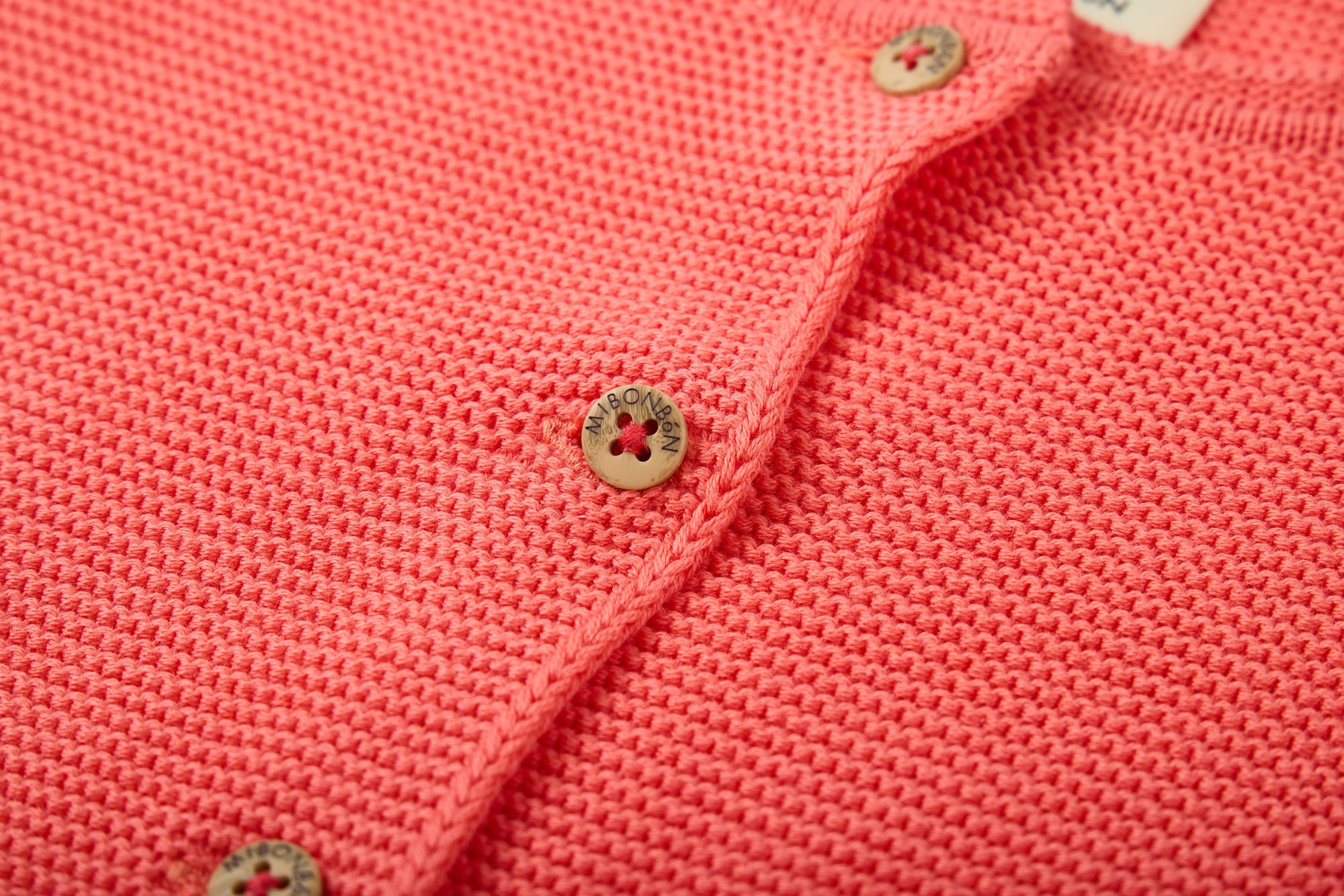 Red summer cardigan from MIBONBON
