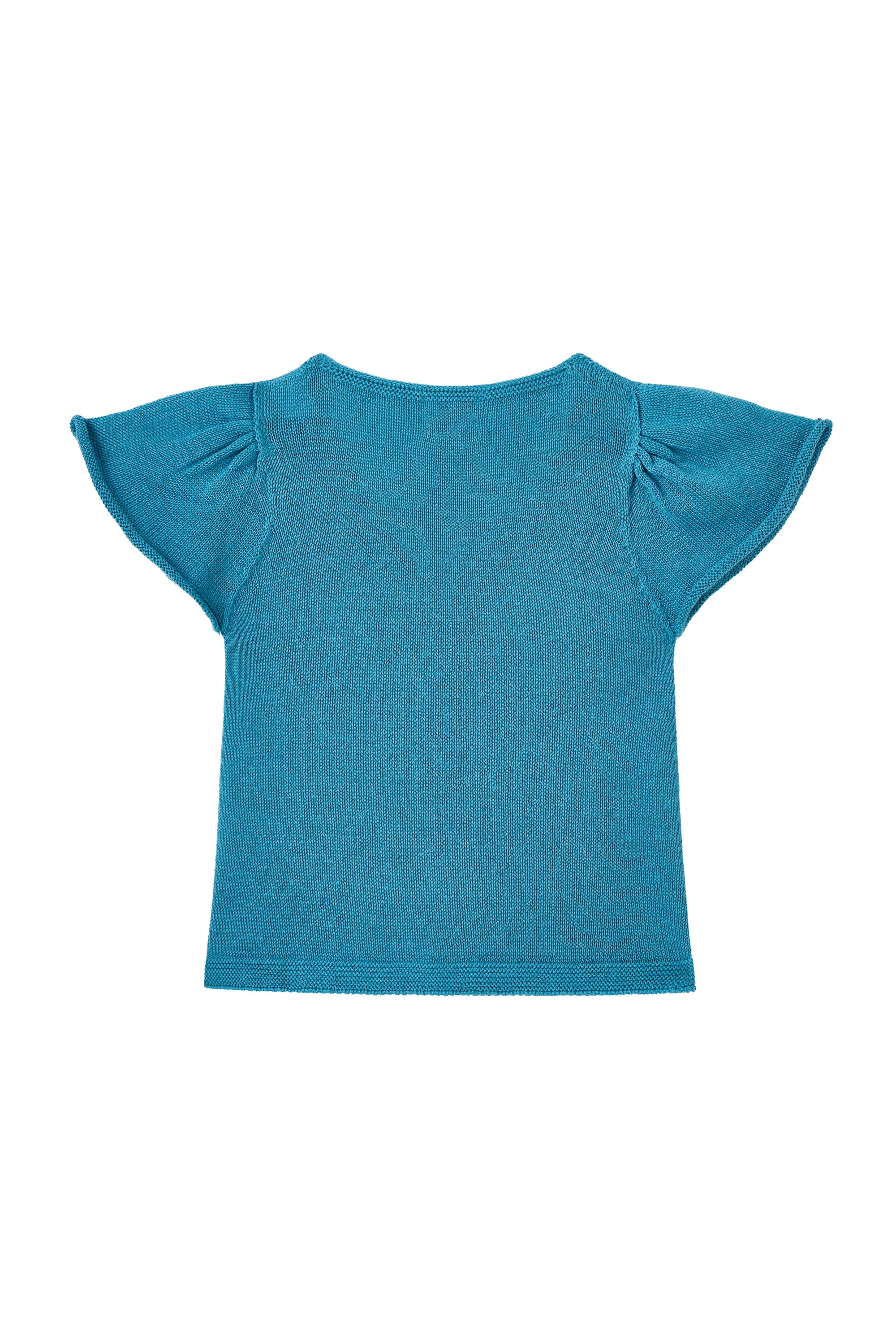 Short-Sleeve Knit Cardigan