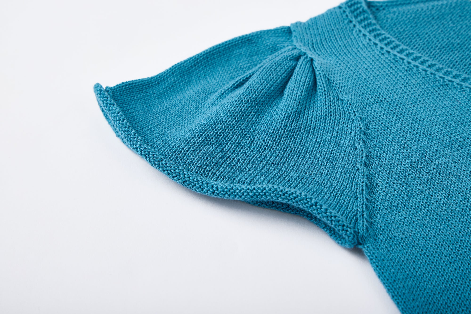 Short-Sleeve Knit Cardigan