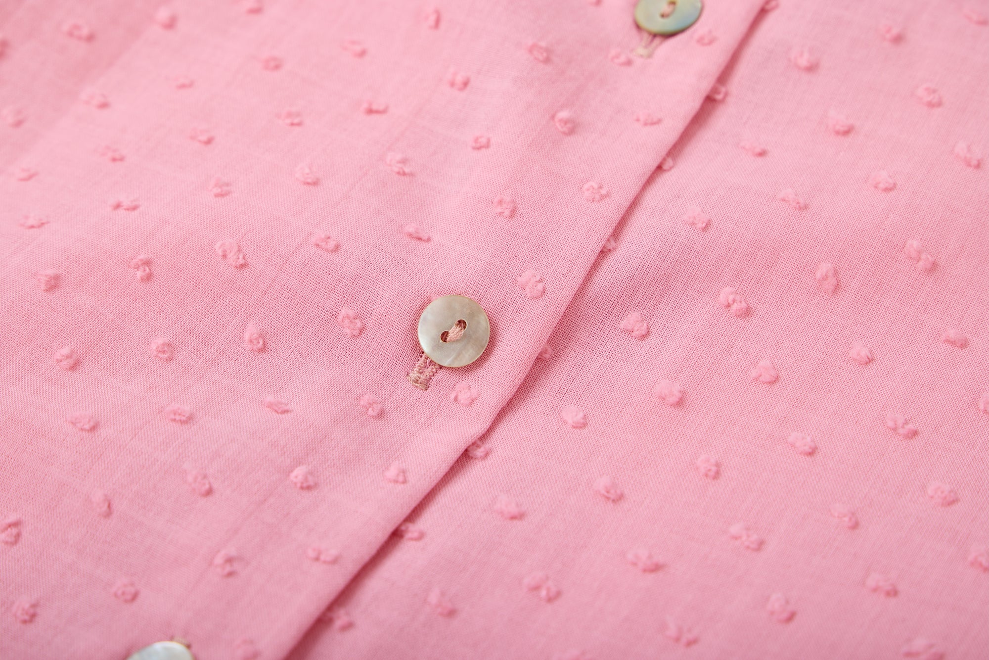 Girls' Pink Ruffle Collar Blouse