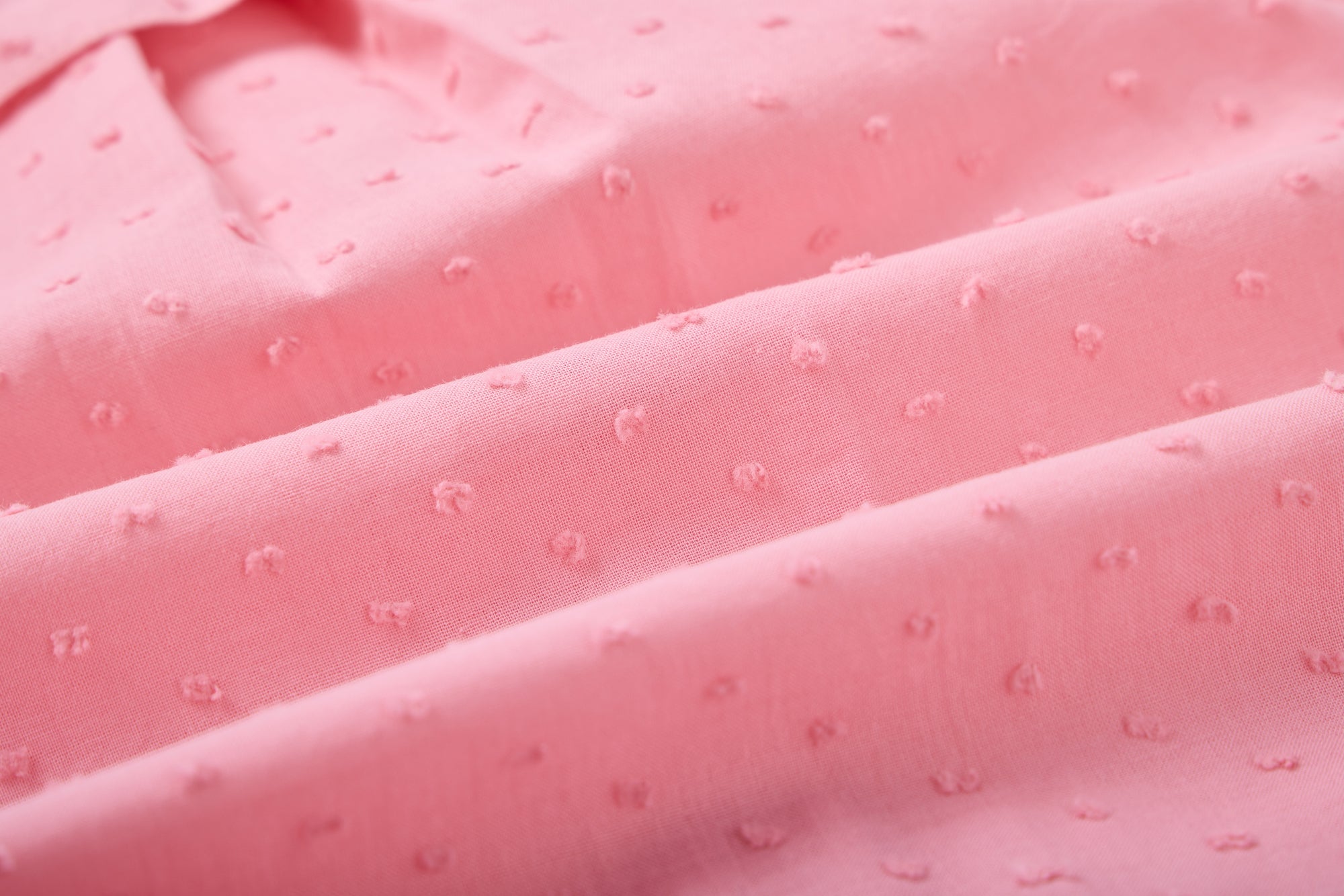 Girls' Pink Ruffle Collar Blouse
