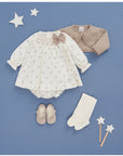 Baby Girl Brown Star Print Dress