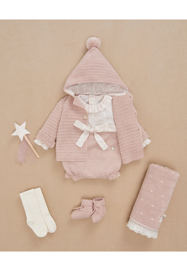 Baby Girl Pink Hooded Coat