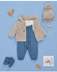 Baby Boy Blue Knitted Coat