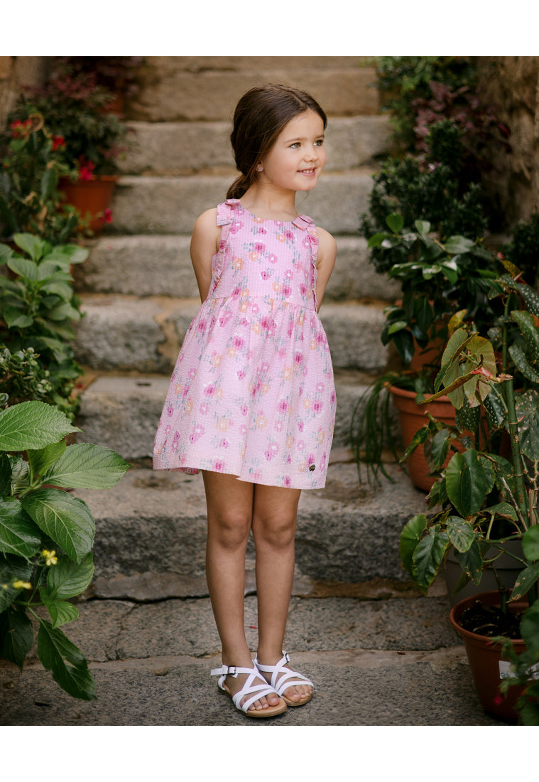 Girl Pink Floral Dress