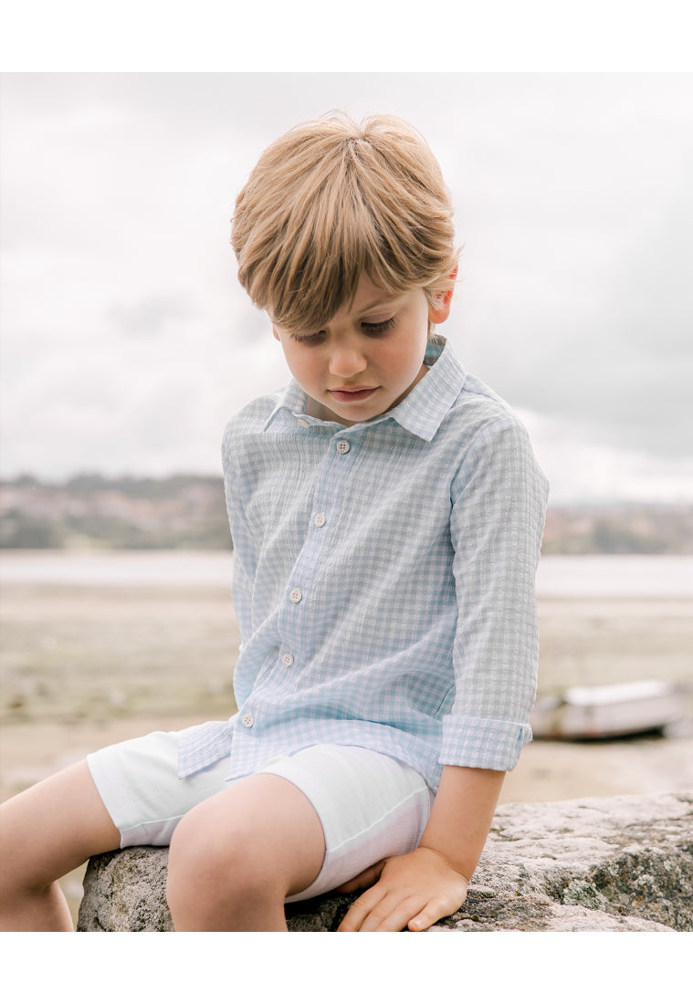 Boy Checked SHIRT in long sleeve