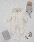 Soft Cream NEWBORN SNOW SUIT