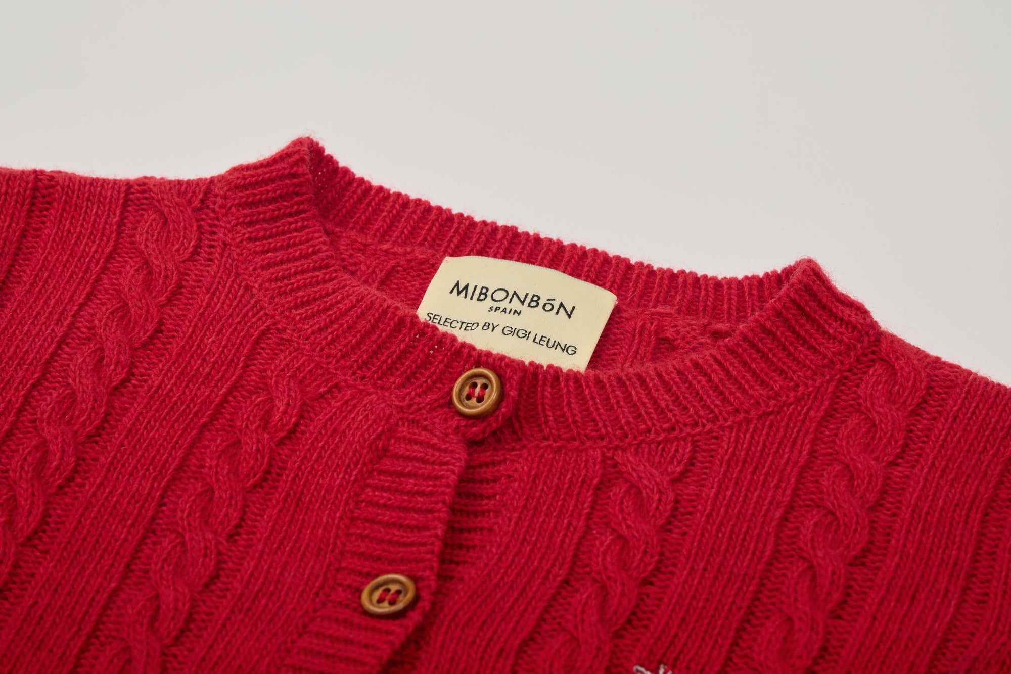 Knitted Red Cardigan  MIBONBóN