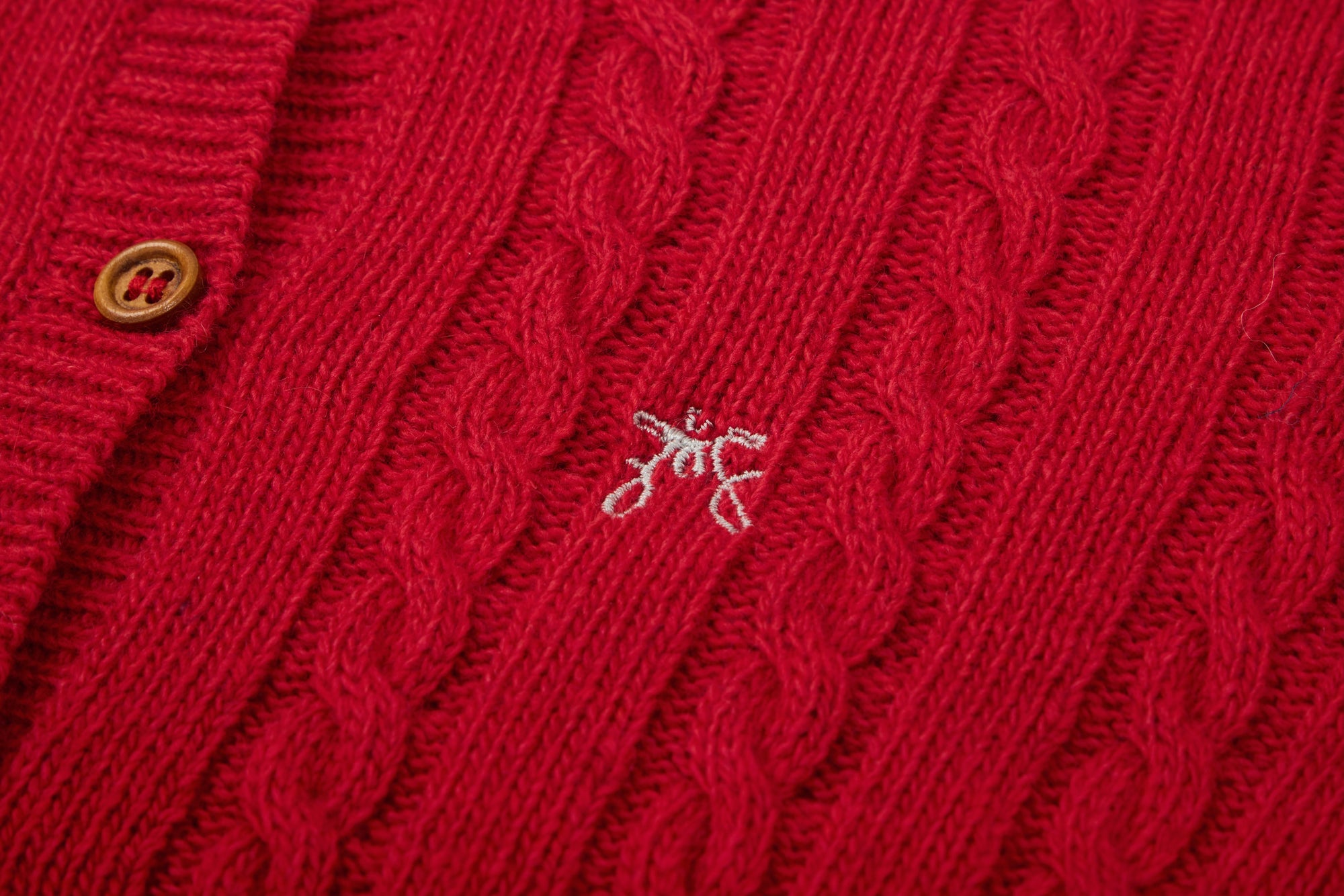 Knitted Red Cardigan  MIBONBóN