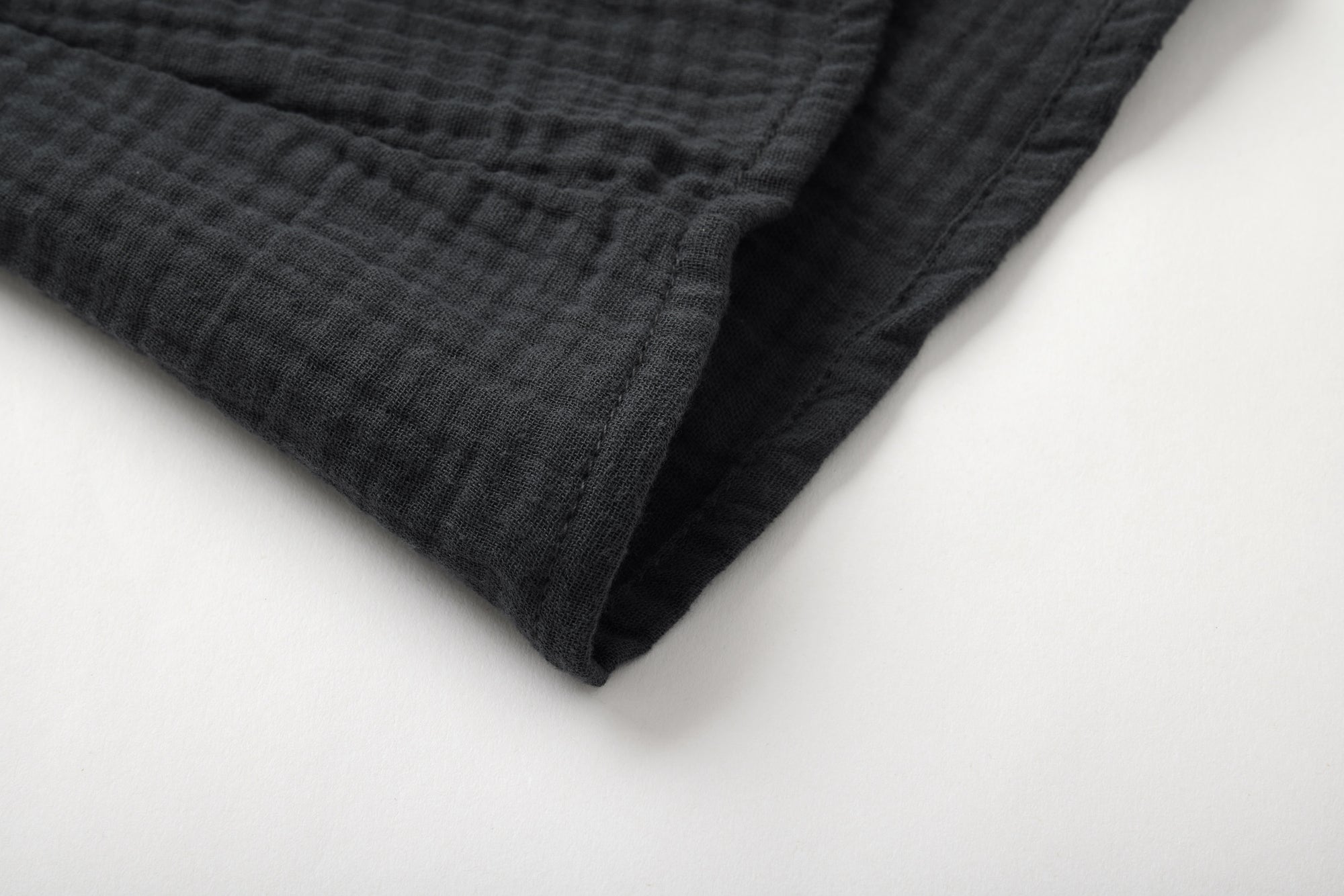 High-neck Dark Grey Chiffon Blouse