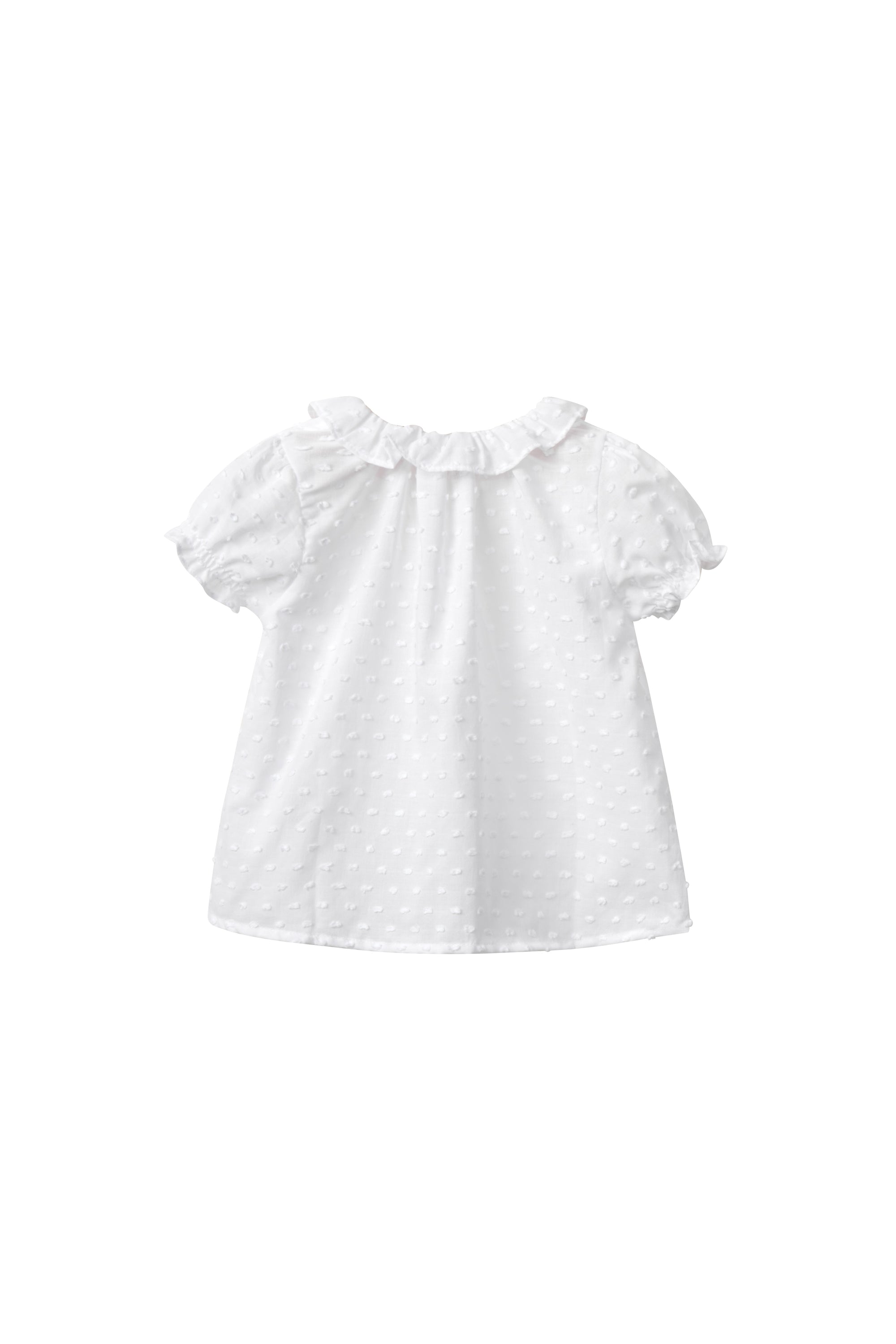 White plummet blouse for babies