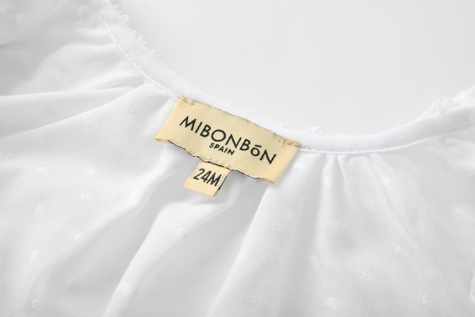 White plummet blouse for babies