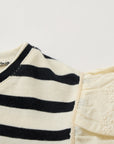 Sleeveless striped t-shirt for girls