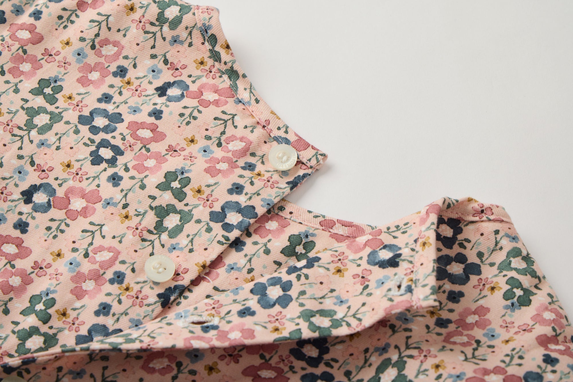 Floral pink blouse long sleeve