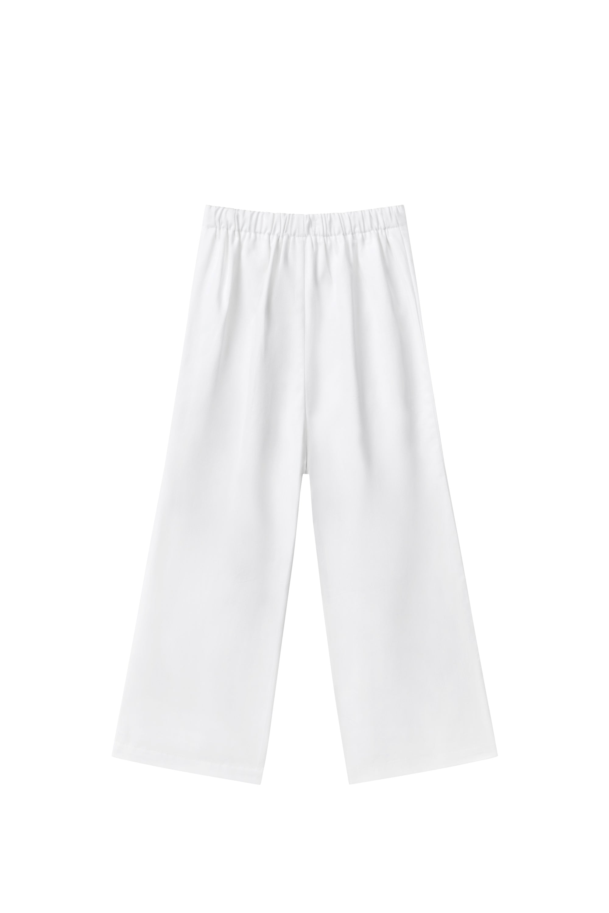 Girls Trousers with White Twill Waistband