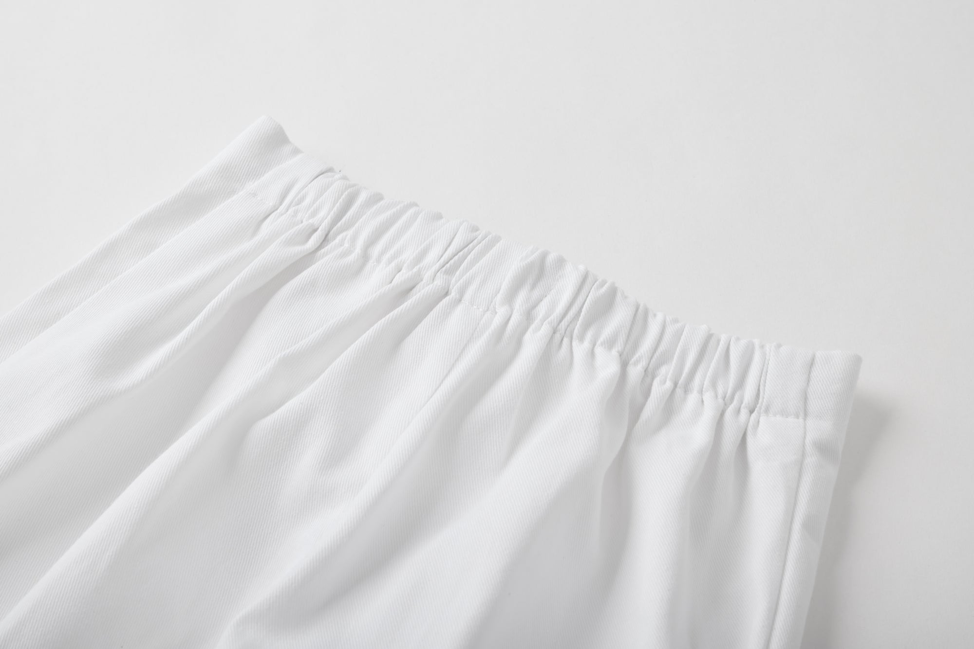 Girls Trousers with White Twill Waistband
