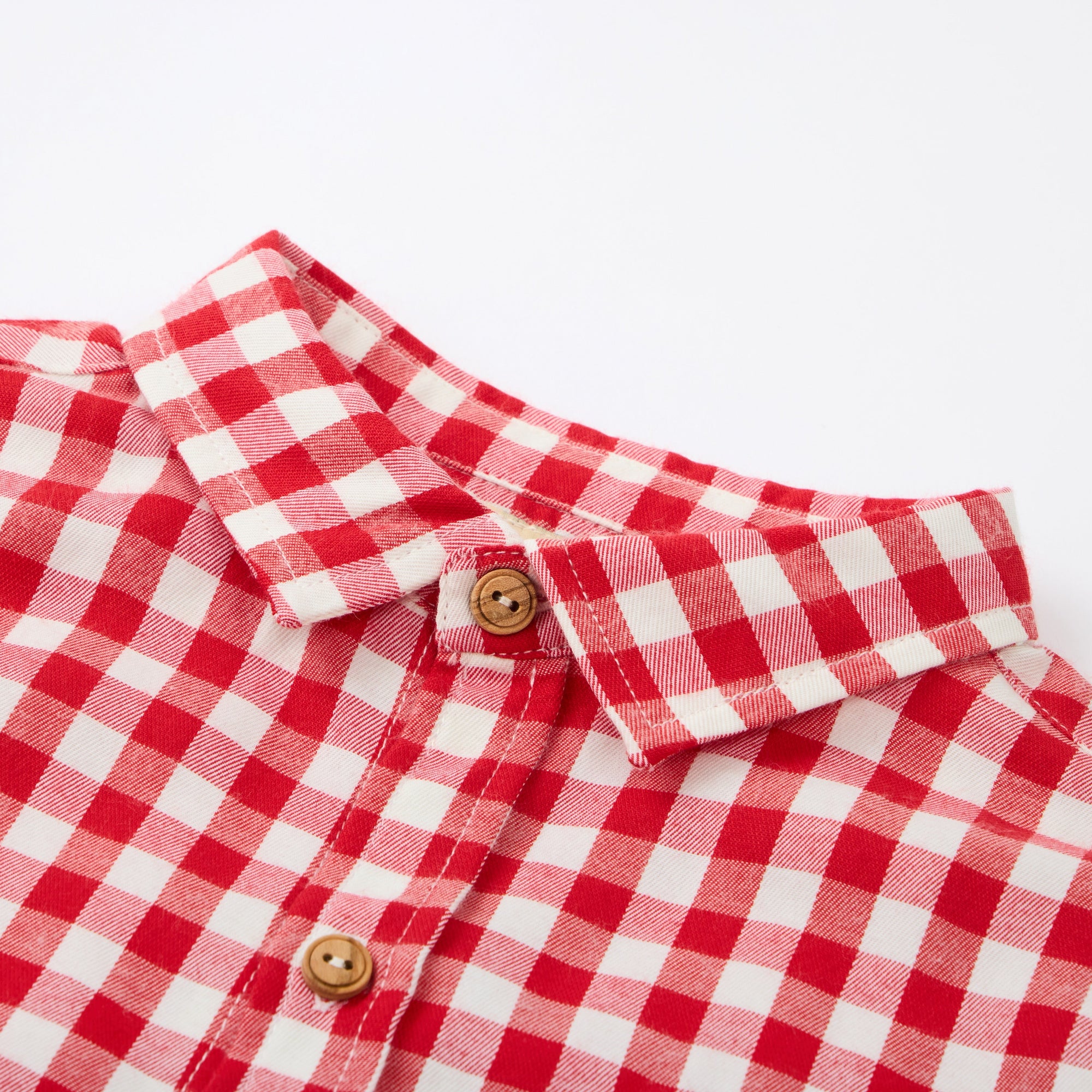 MIBONBON Red and white checkered shirt