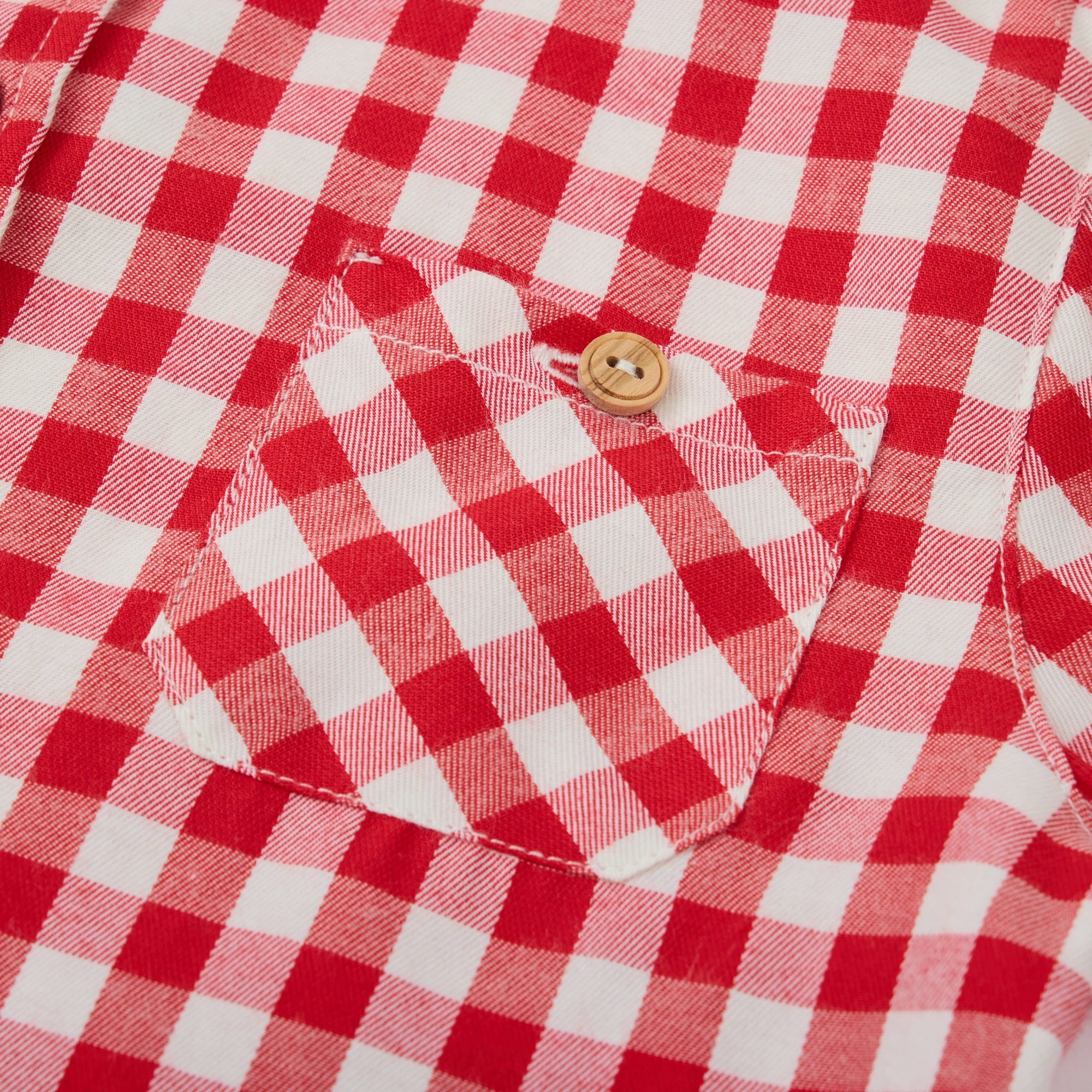 MIBONBON Red and white checkered shirt