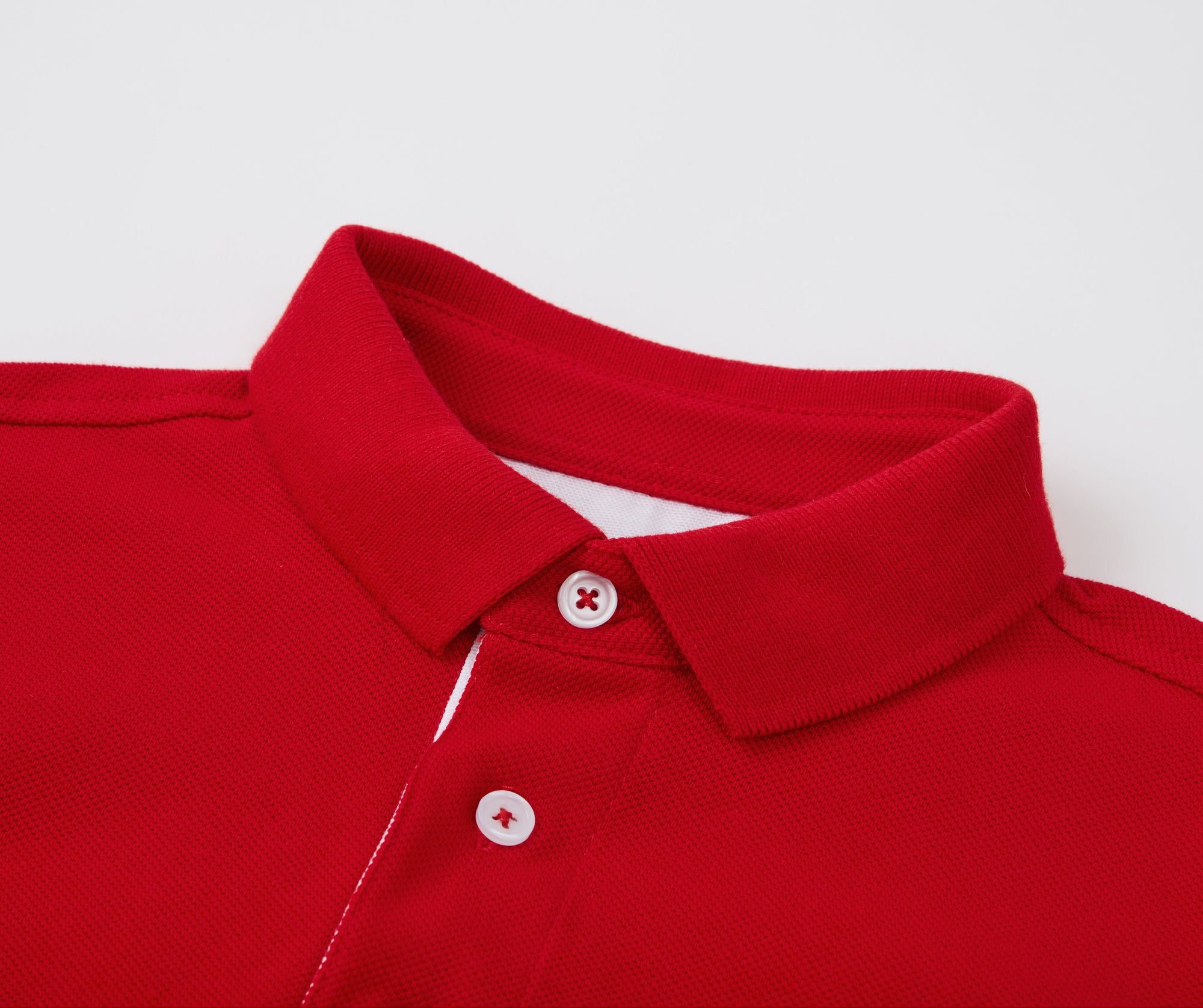 MIBONBON RED POLO LONG SLEEVE