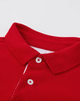 MIBONBON RED POLO LONG SLEEVE