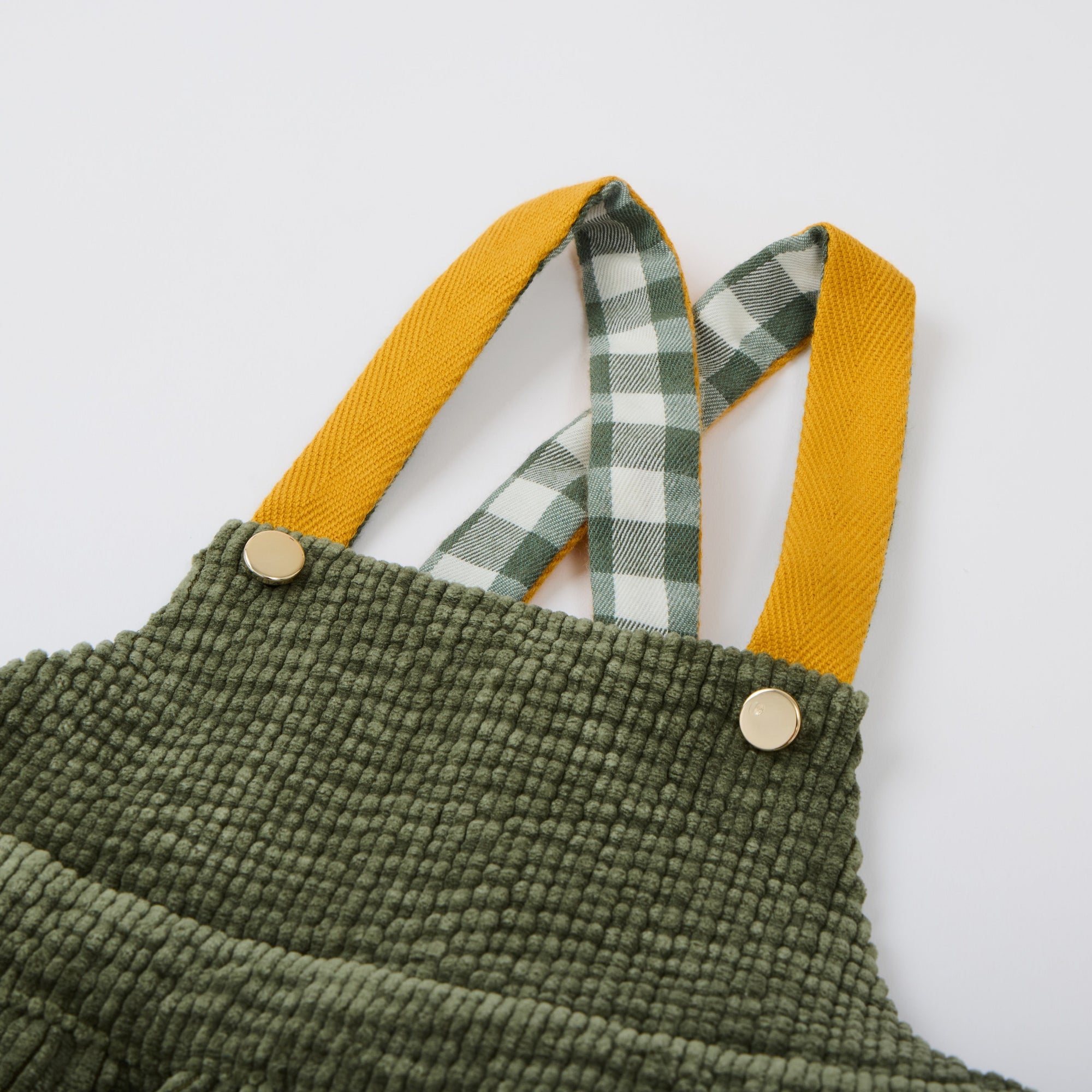 GREEN OVERALL DRESS FOR BABIES