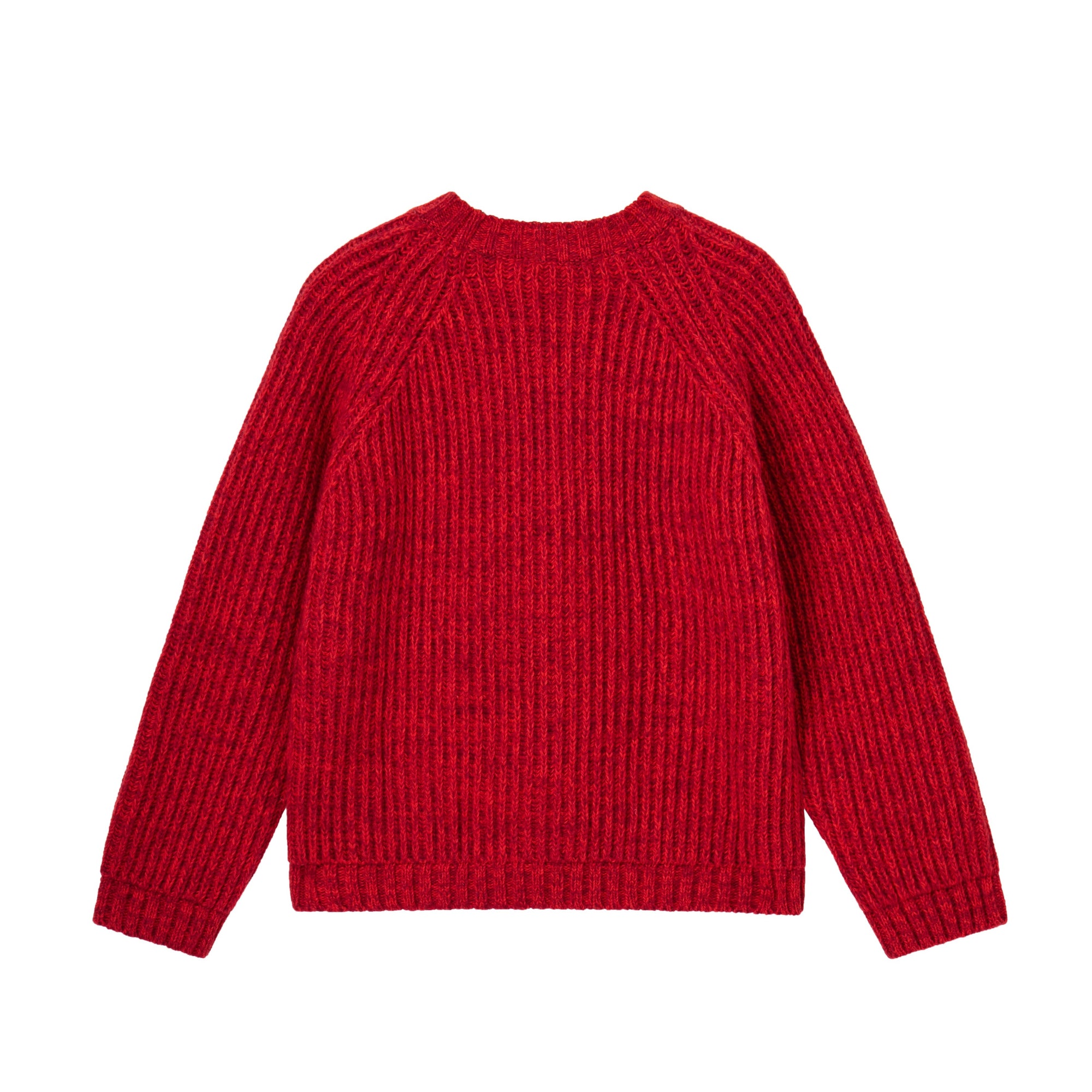 Red knitted sweater from MIBONBON