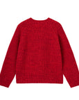 Red knitted sweater from MIBONBON