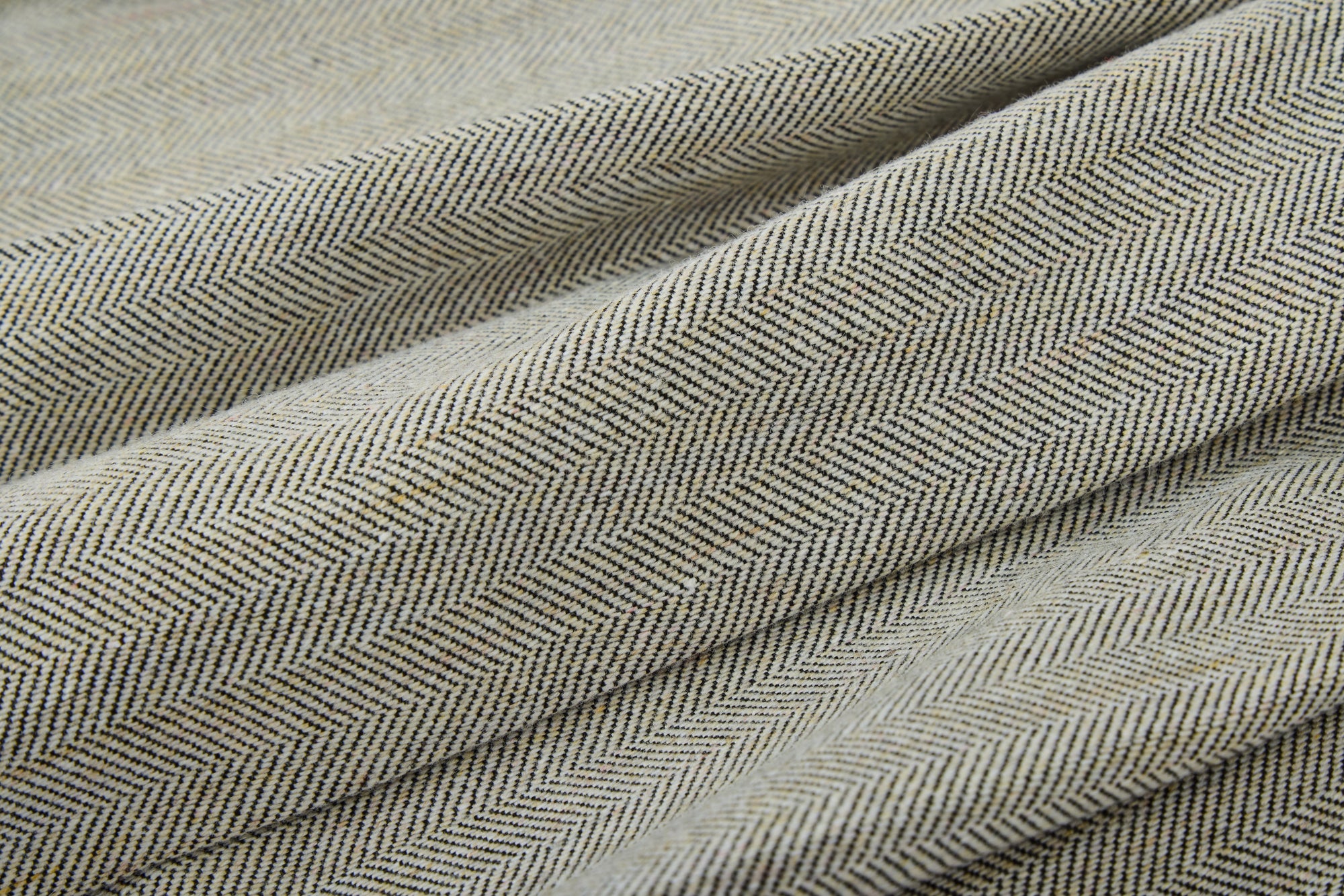 Grey  skirt with brown buttons