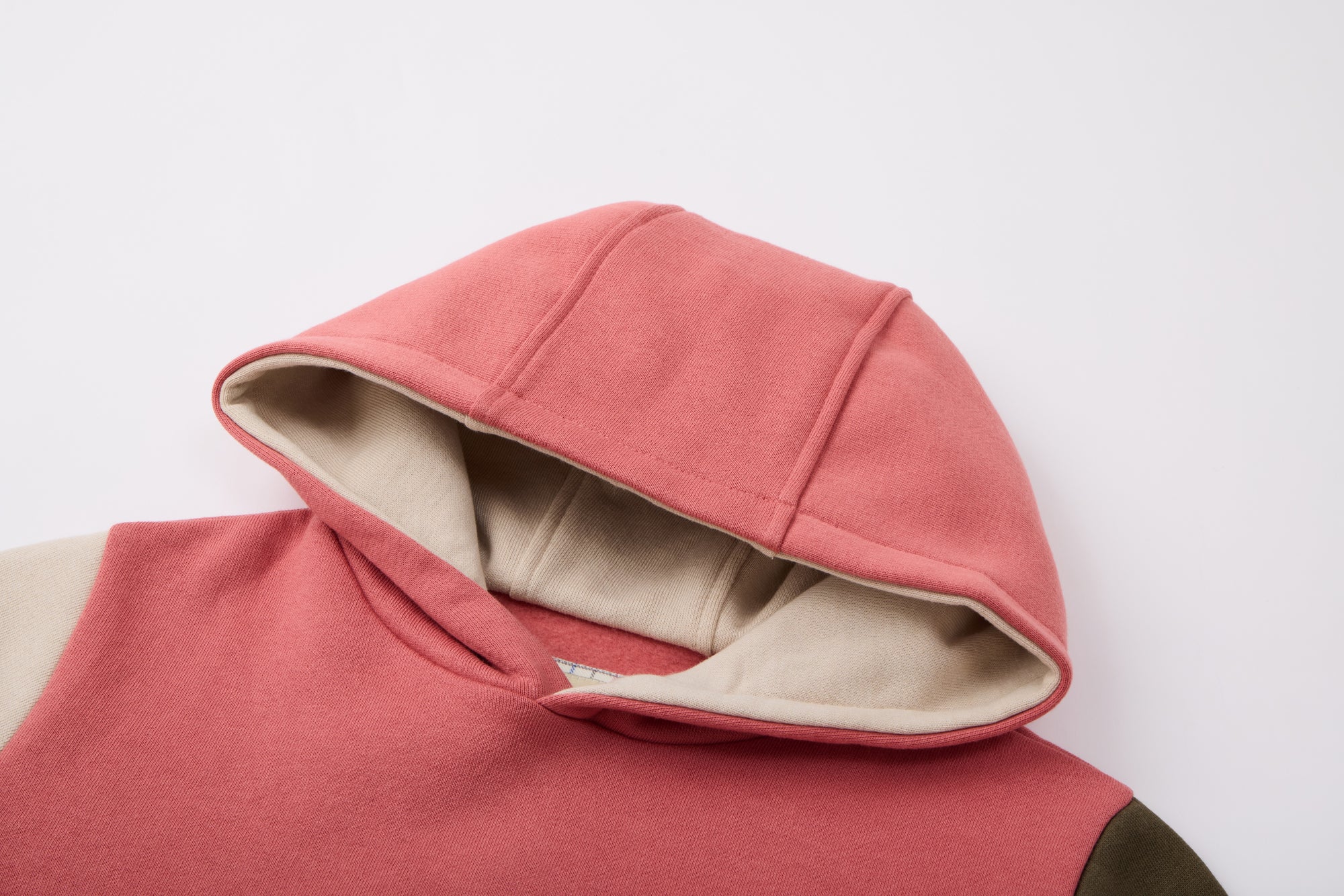 Multi color hoodie with white bear drawing