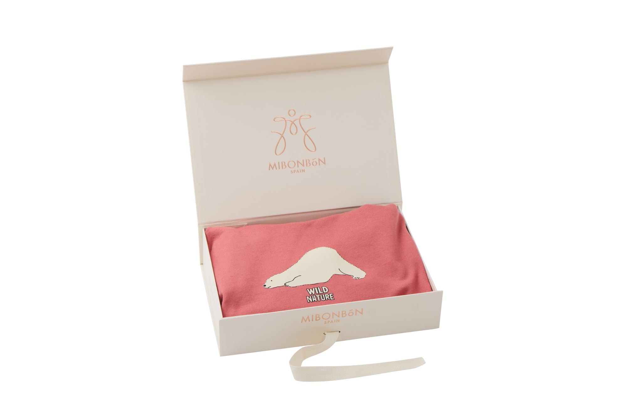 Multi color hoodie with white bear drawing