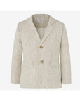 Beige Blazer with lapel collar