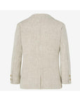 Beige Blazer with lapel collar