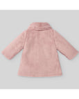 Coat with a soft fur collar for girls