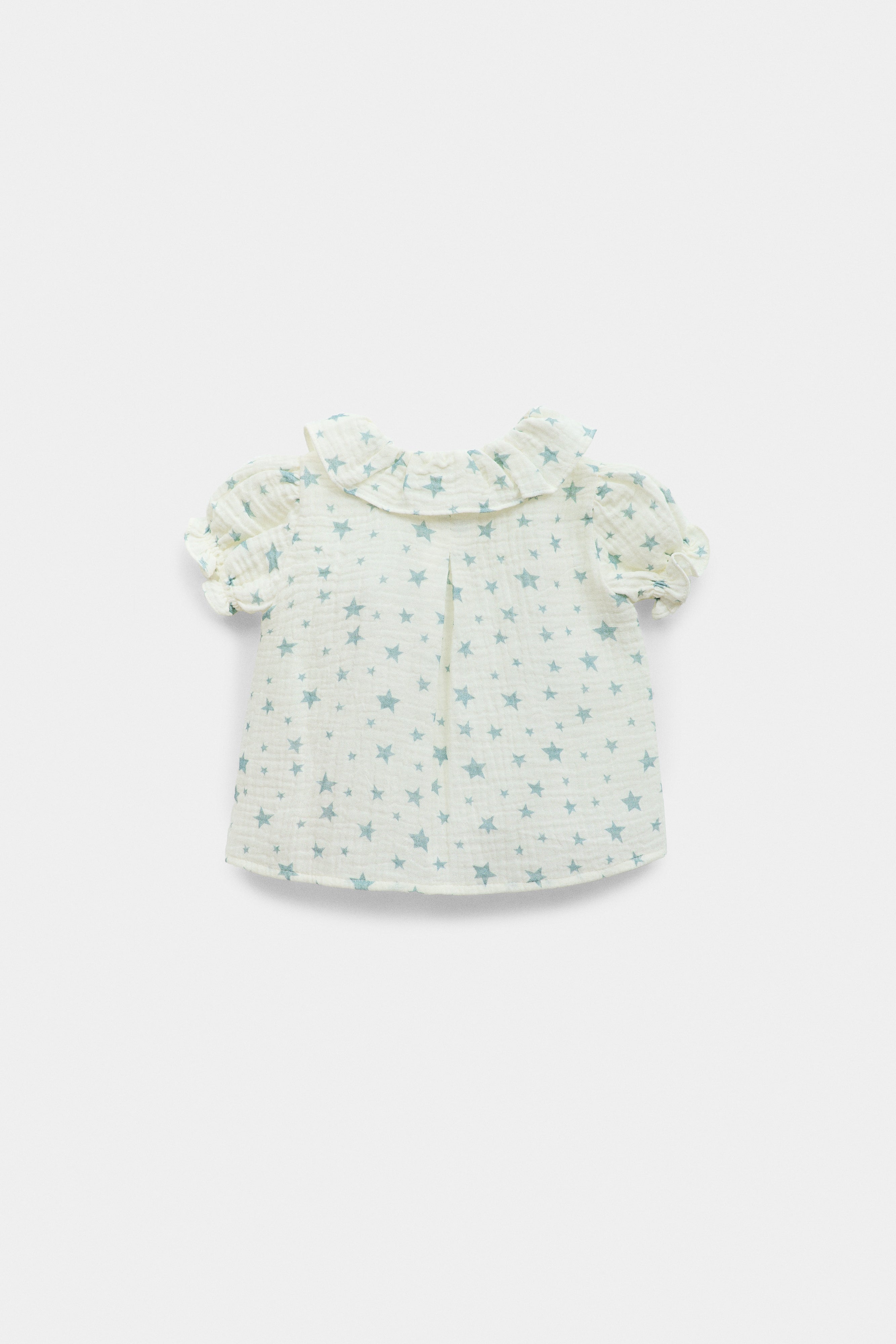 Baby girl blouse with green stars