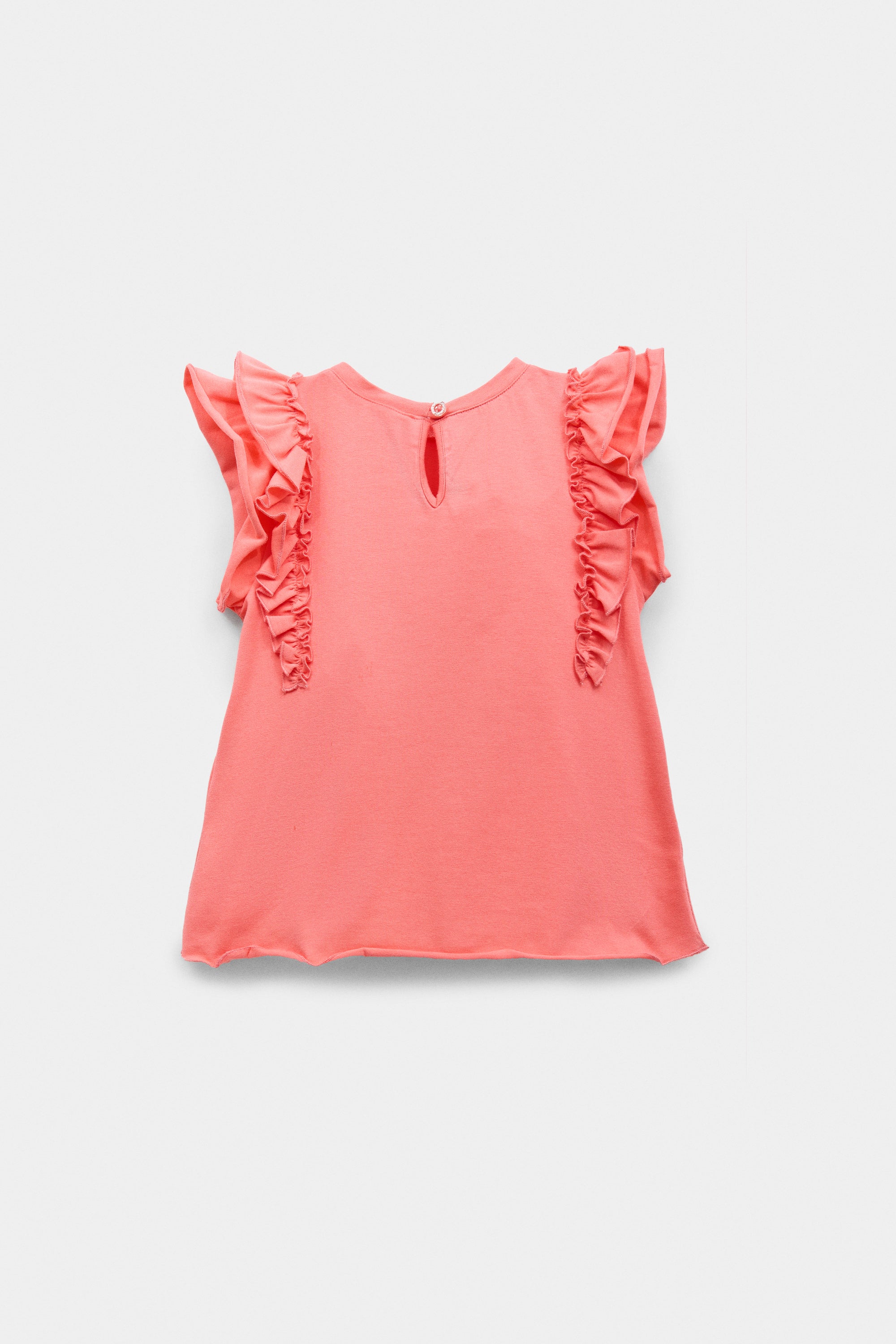 T-shirt for girls with drawing in pink
