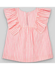 SLEEVELESS CORAL GIRL BLOUSE