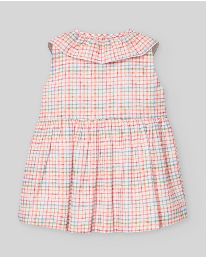 Shirt-style dress with buttons