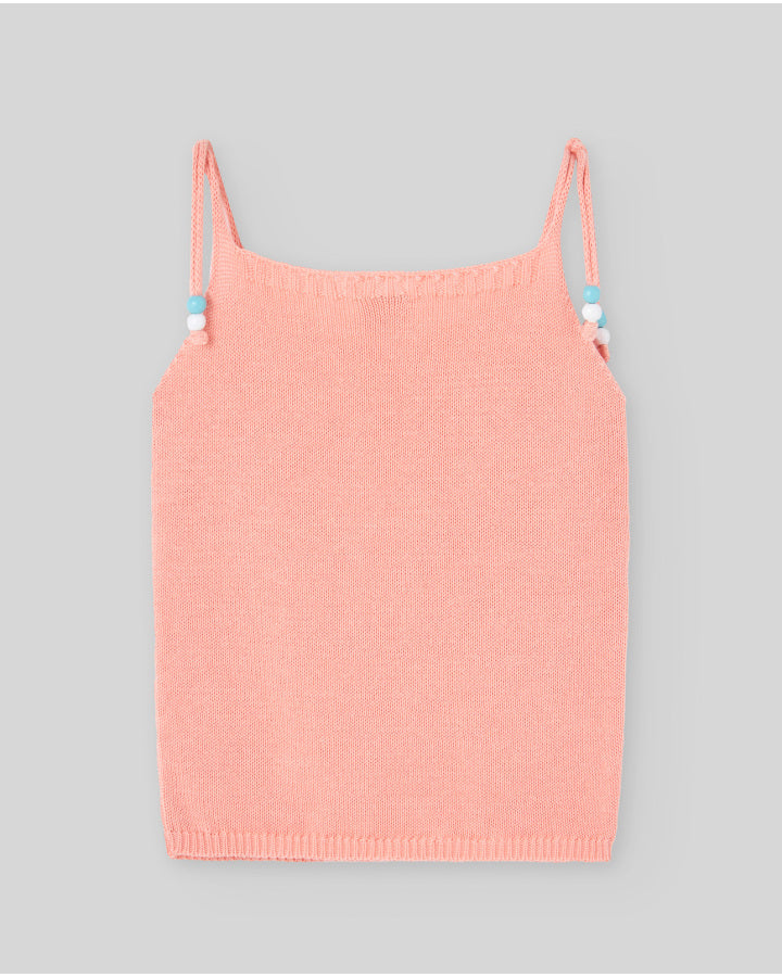 Knit tank top for girls