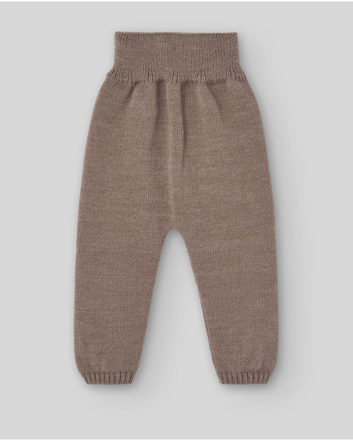 Knitted baby leggings without foot