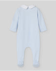 Long footed romper for baby boy