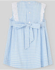 Baby dress for girl in check fabric