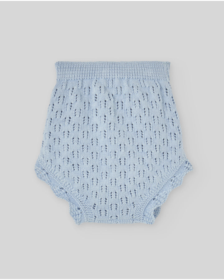 Set of short lightweight dress with embroidery and matching bloomers