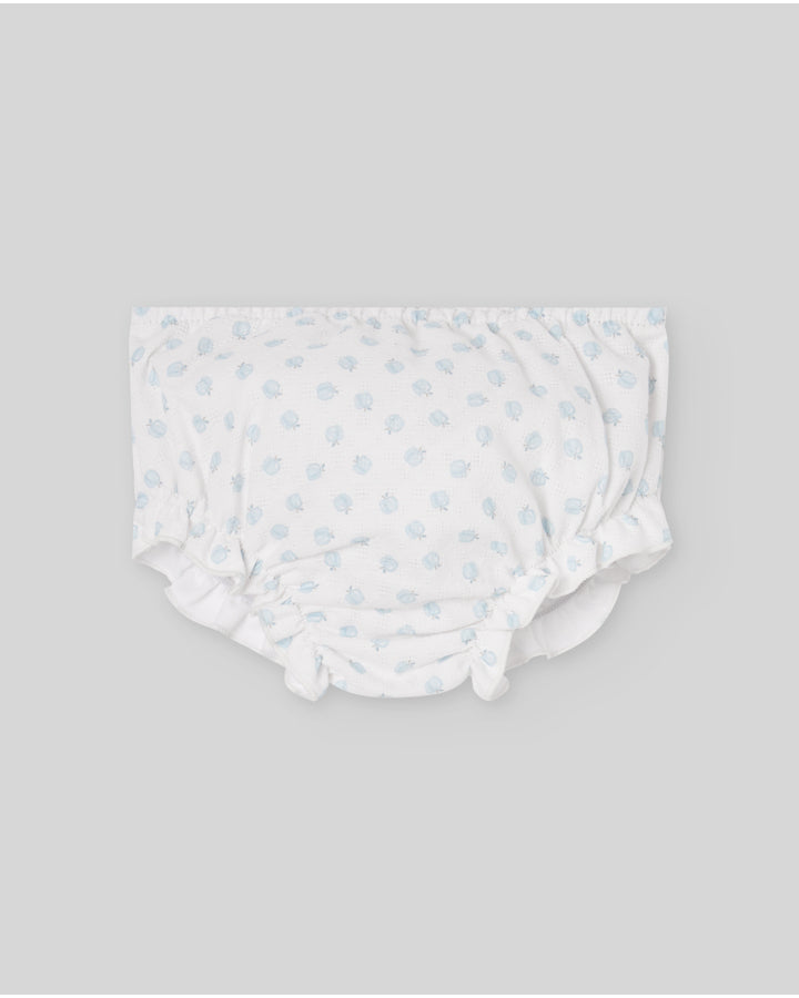 Set of short lightweight blue dress  and matching bloomers