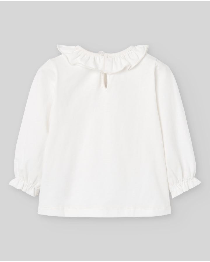 Long Sleeve T-shirt for baby girls with autum motifs