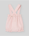 Baby girl romper with crossed straps