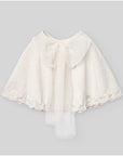Girl Ribbon Elegant Knit Cape
